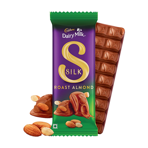 Cadbury Dairy Milk Silk Roast Almond Chocolate Bar 134g | Paalu | పాలు