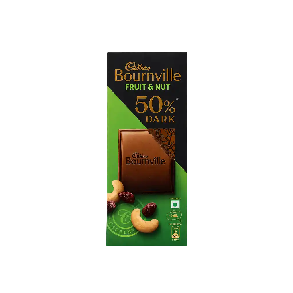 Cadbury Bournville Fruit & Nut 50% Dark Chocolate Bar | Chocolate | చాక్లెట్